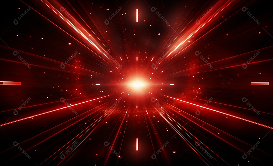 Cenário futurístico colorido neon