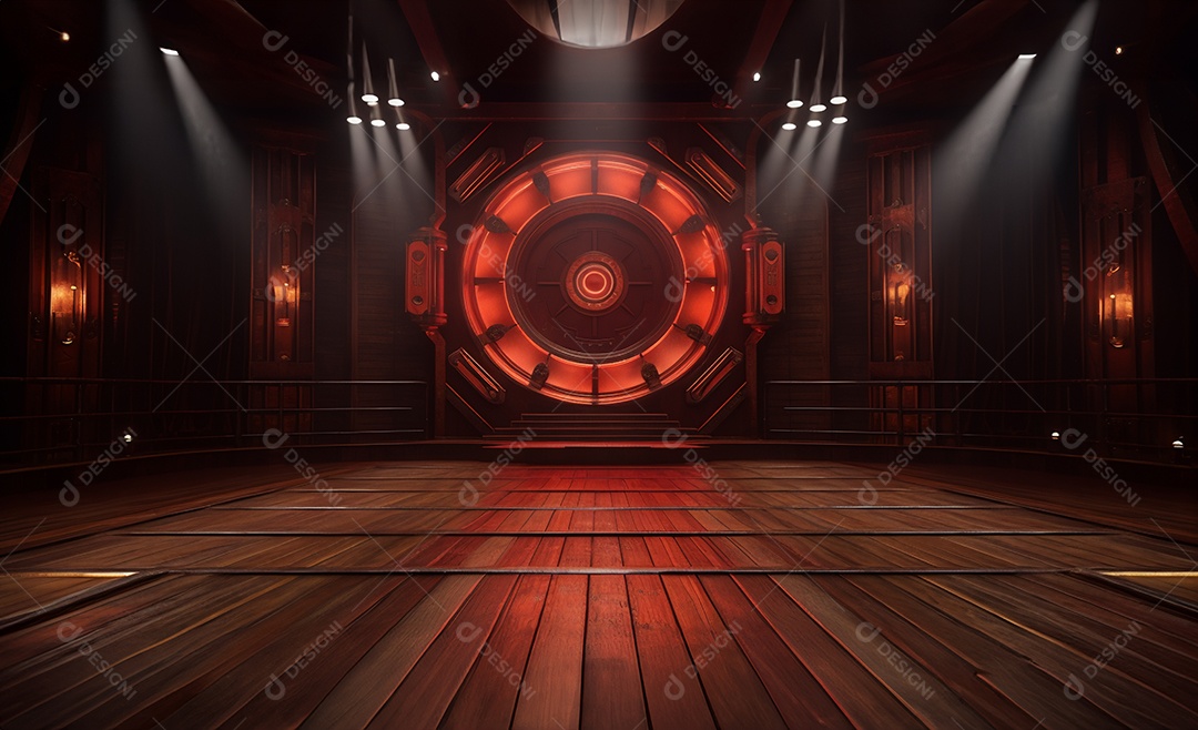 Fundo cenário futurístico colorido