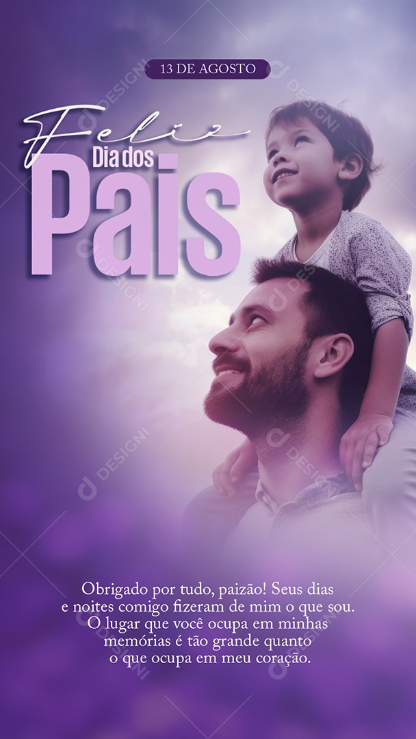 Story Feliz Dia Dos Pais Social Media PSD Editável