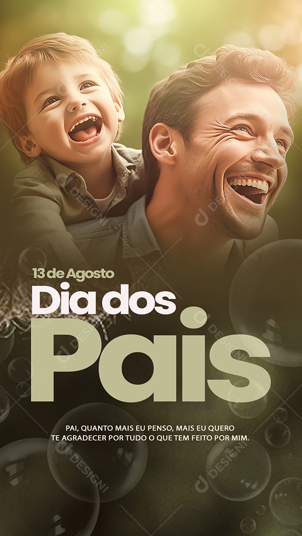 Story Feliz Dia Dos Pais Social Media PSD Editável