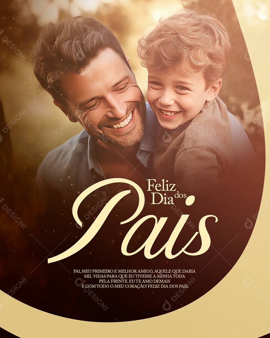 Feliz dia dos Pais Social Media PSD Editável