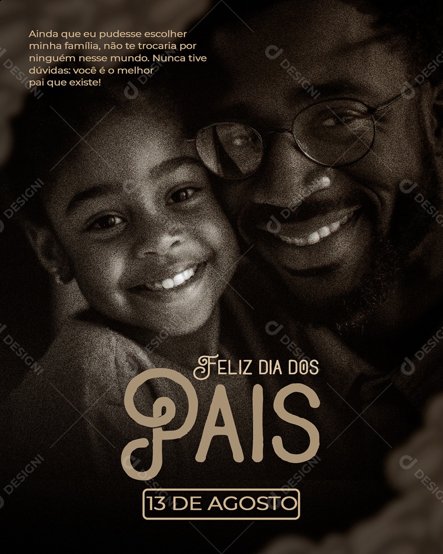 Feliz dia dos Pais Social Media PSD Editável