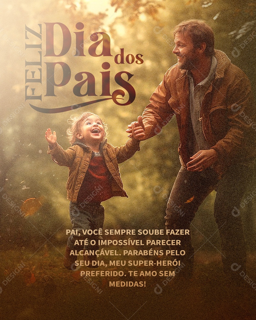 Feliz dia dos Pais Social Media PSD Editável