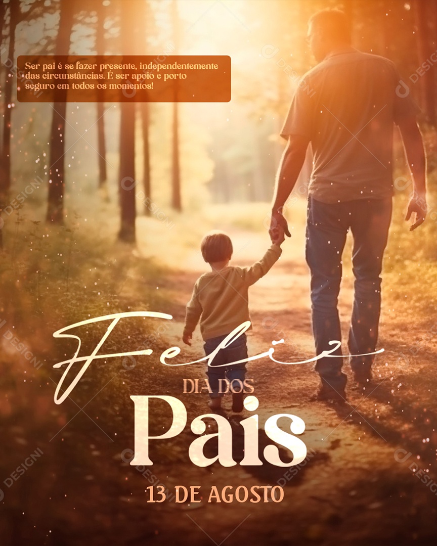 Feliz Dia dos Pais Social Media PSD Editável