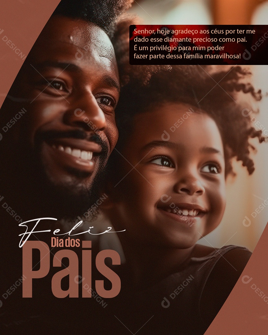 Feliz dia dos Pais Social Media PSD Editável