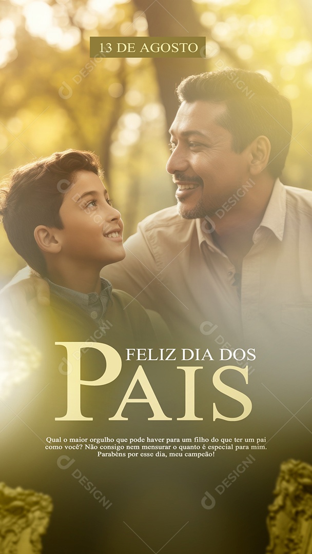 Story Feliz Dia Dos Pais Social Media PSD Editável