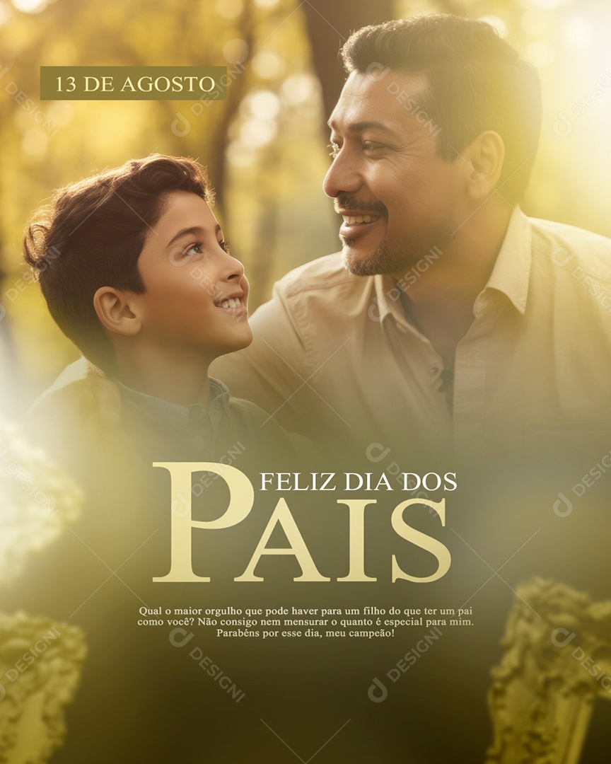 Feliz dia dos Pais Social Media PSD Editável