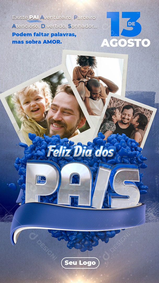 Story Feliz Dia Dos Pais Social Media PSD Editável