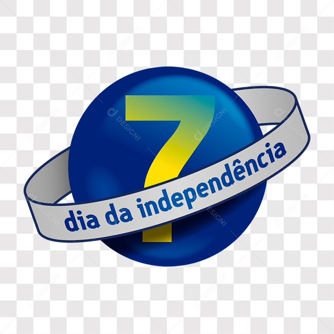 Lettering Dia Da Independência 7 de Setembro EPS + PNG