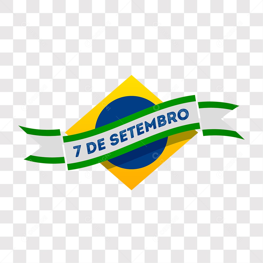 Lettering 7 de Setembro EPS + PNG