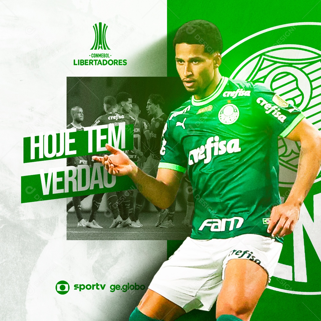 Futebol Hoje Tem Verdão Libertadores Social Media PSD Editável