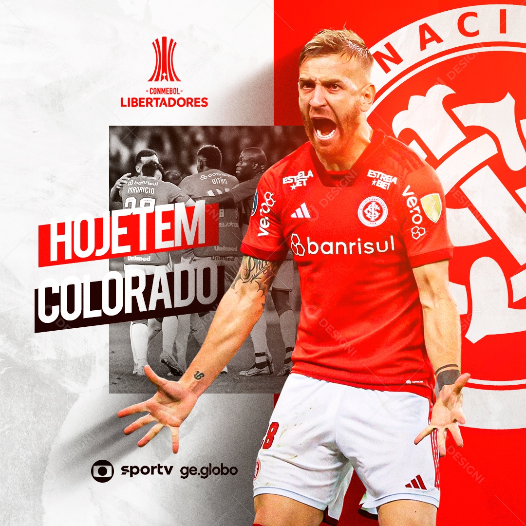 Futebol Hoje Tem Colorado Libertadores Social Media PSD Editável
