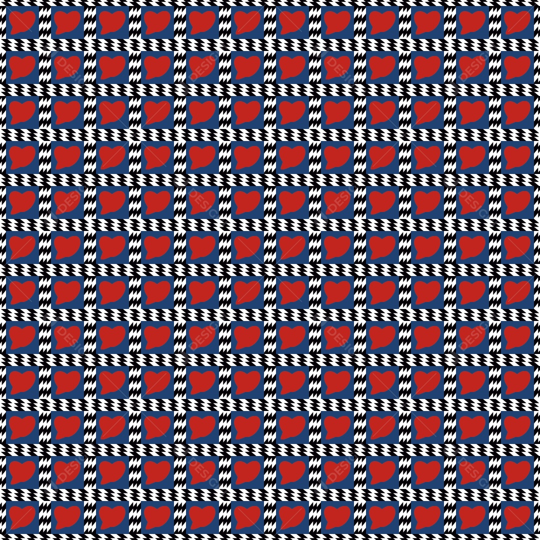 Padrão de Corações Vetor EPS