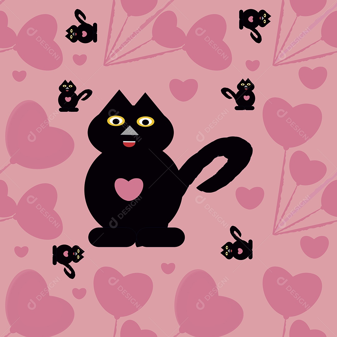 Gato Ilustração Vetor EPS