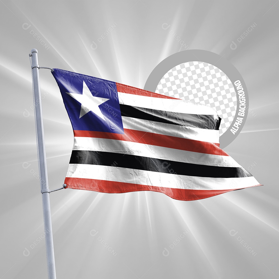 Bandeira Maranhão Social Media PSD Editável