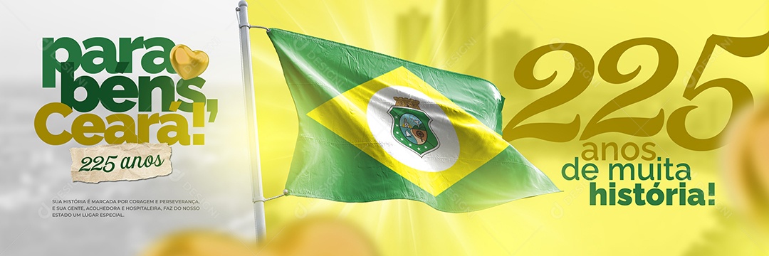 Parabéns Ceará Social Media PSD Editável