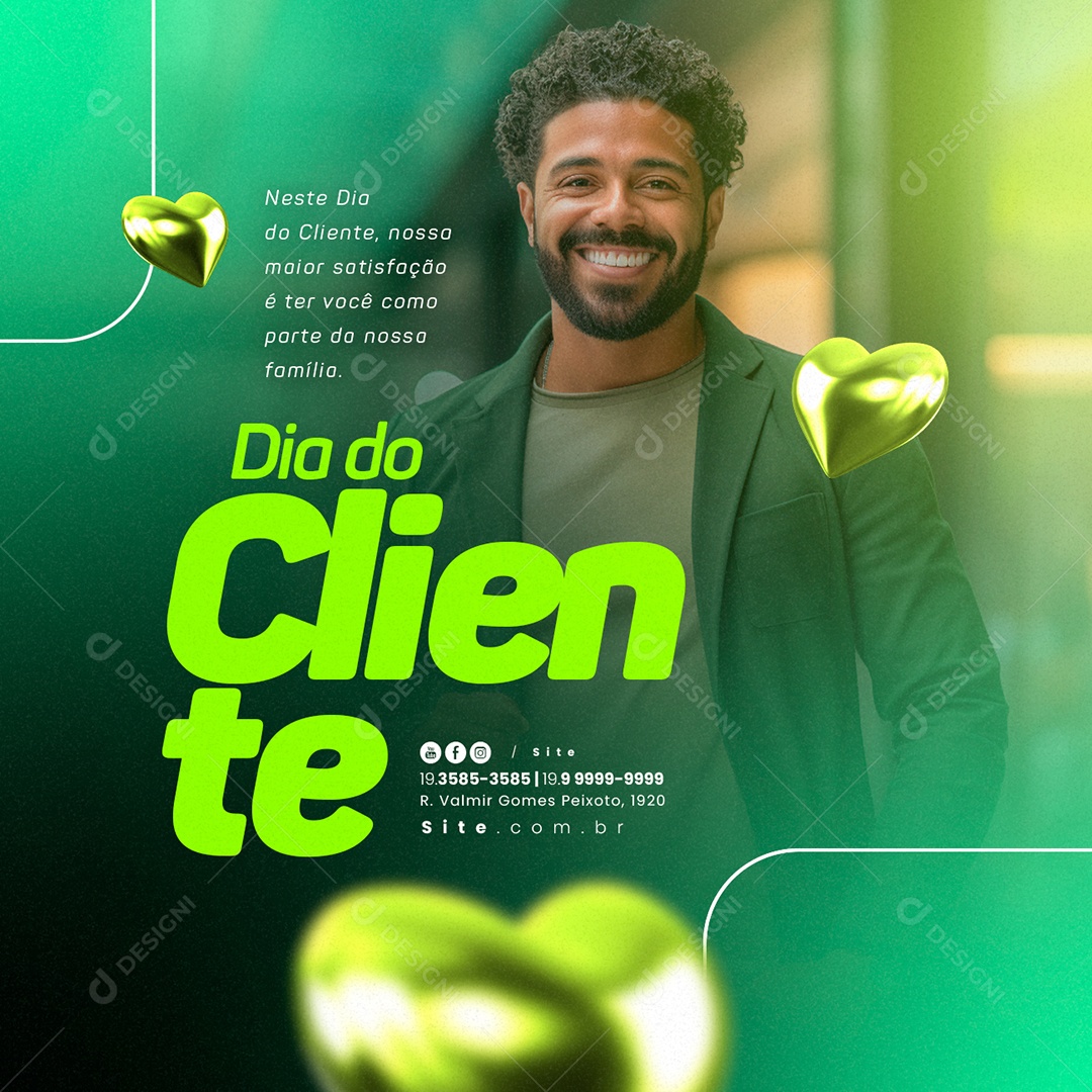 Dia Do Cliente 15 de Setembro Nossa Maior Satisfação Social Media PSD Editável