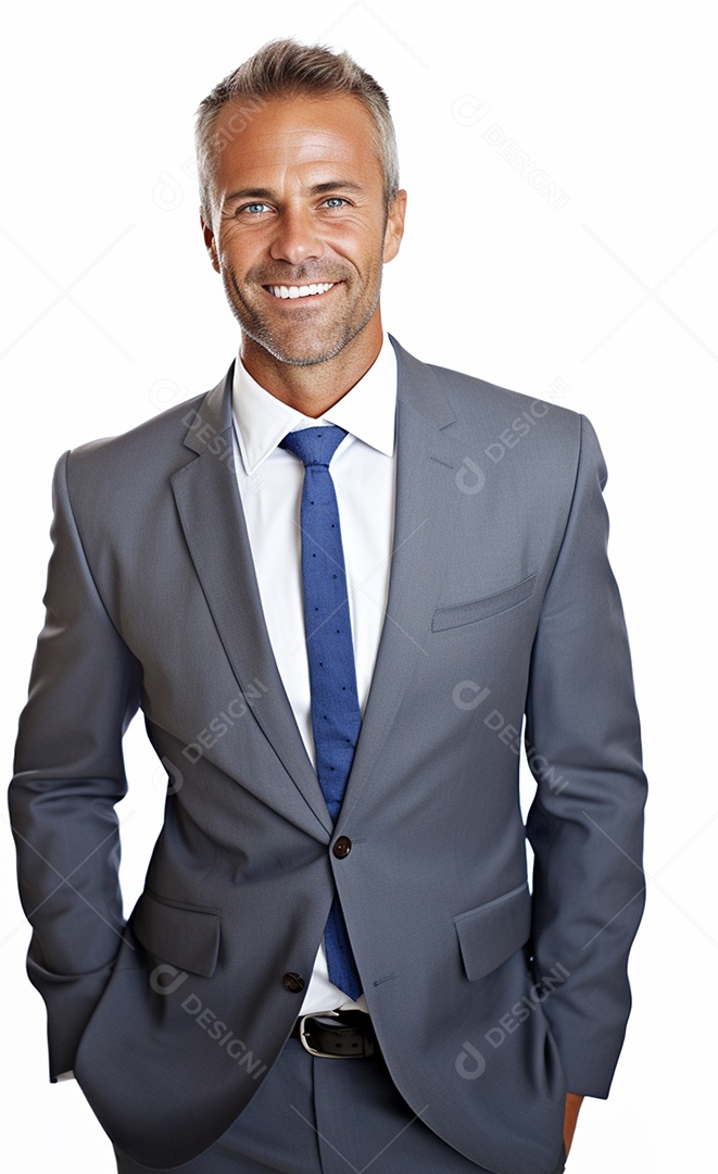 Homem de negócios feliz