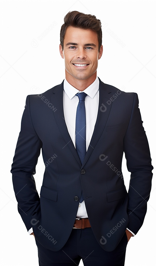 Homem de negócios feliz