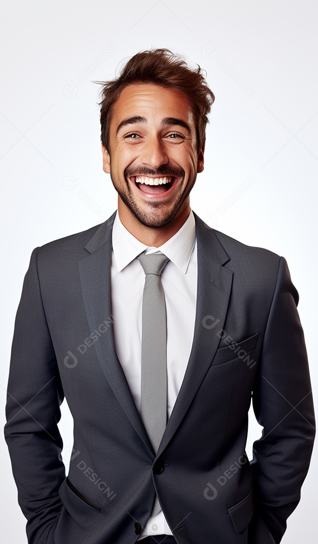 Homem de negócios feliz