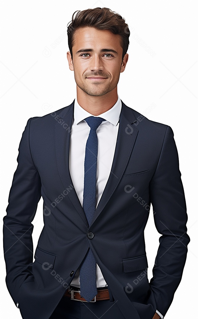 Homem de negócios feliz