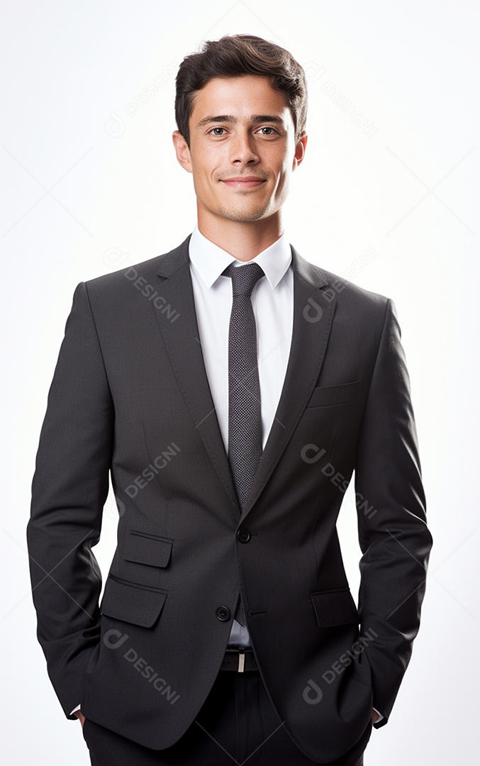 Homem de negócios feliz