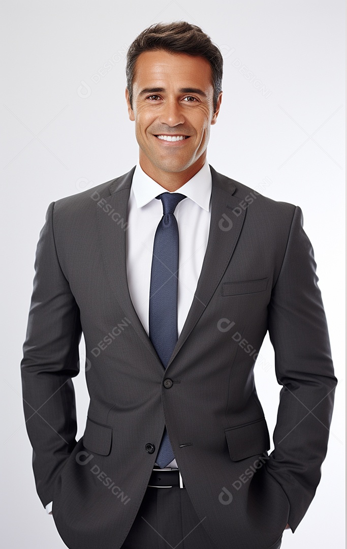 Homem de negócios feliz