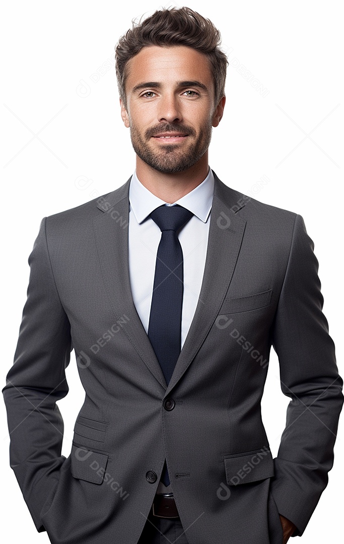 Homem de negócios feliz