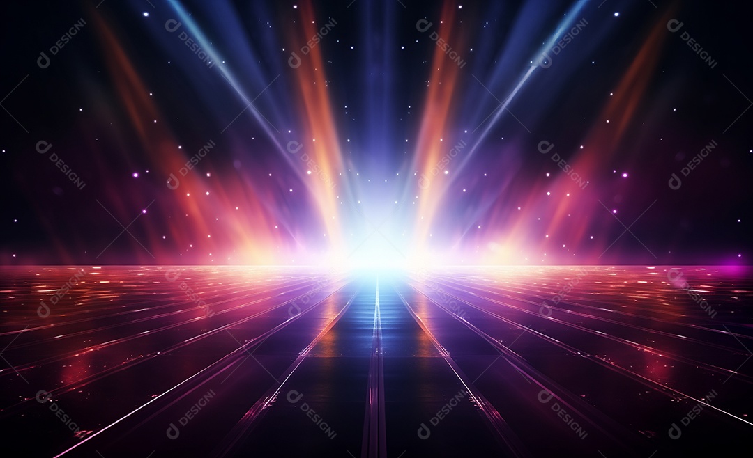 Fundo futurista colorido