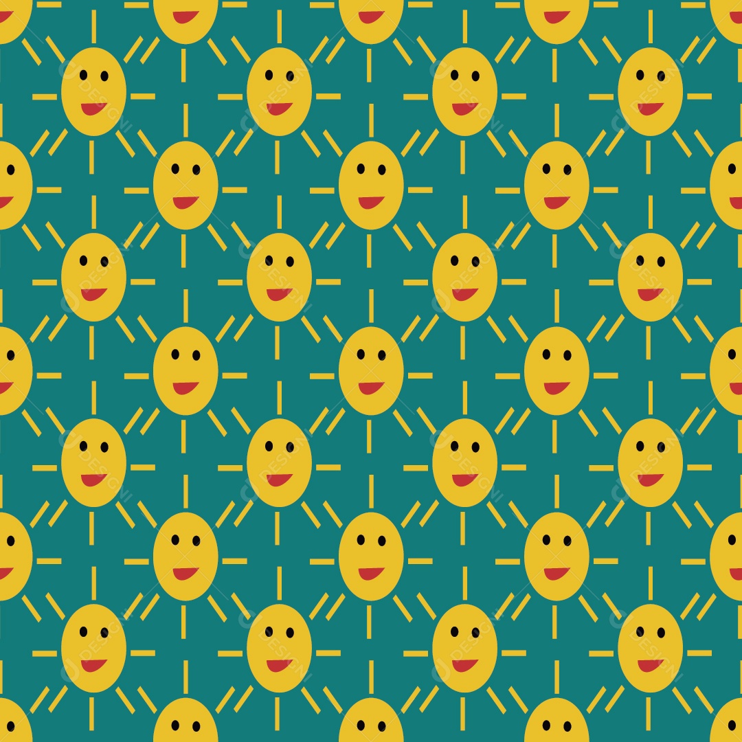 Padrão de Sol Ilustração Vetor EPS