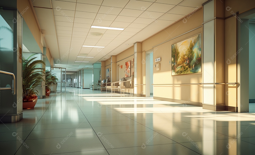Corredor da clínica hospitalar