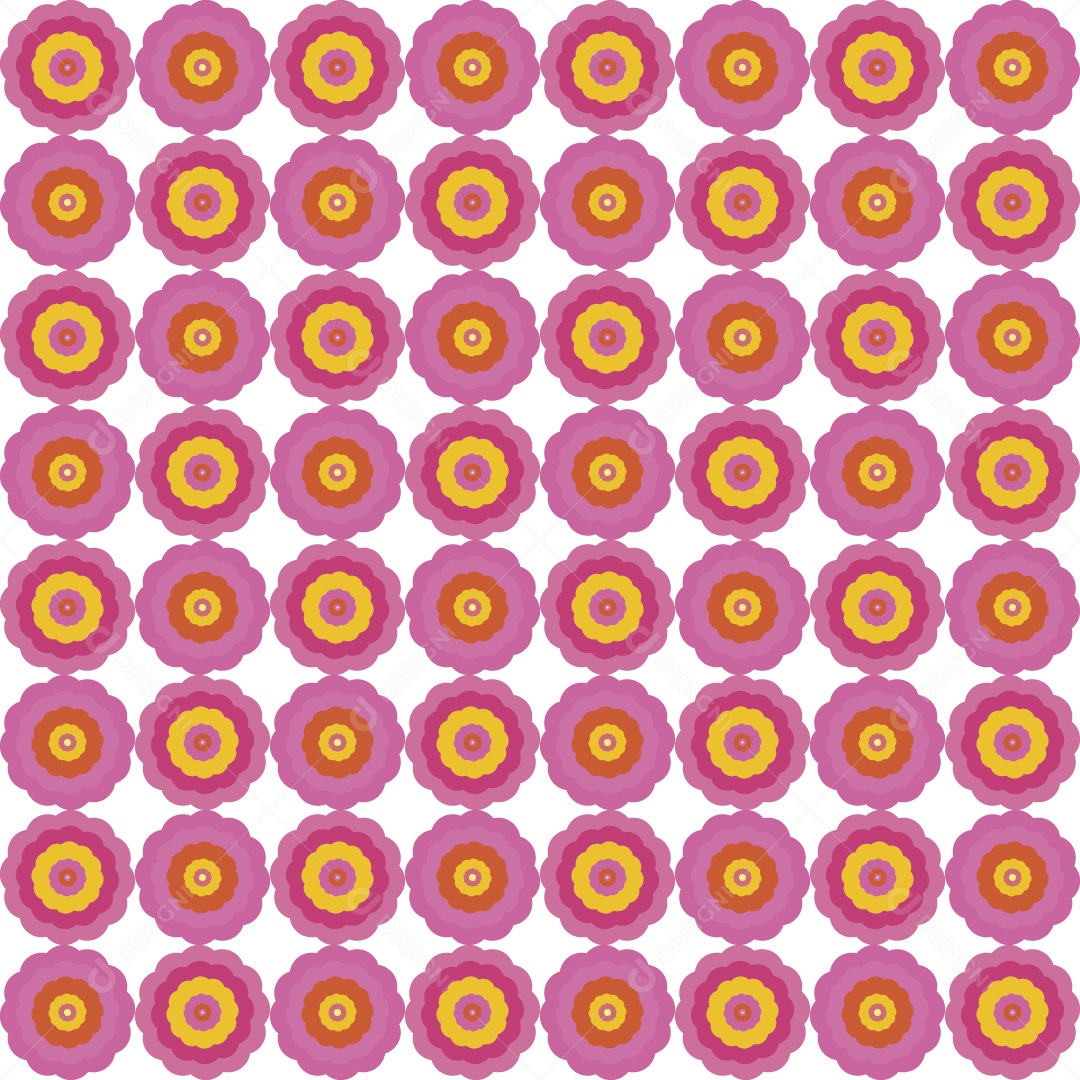 Padrão de Flores Vetor EPS