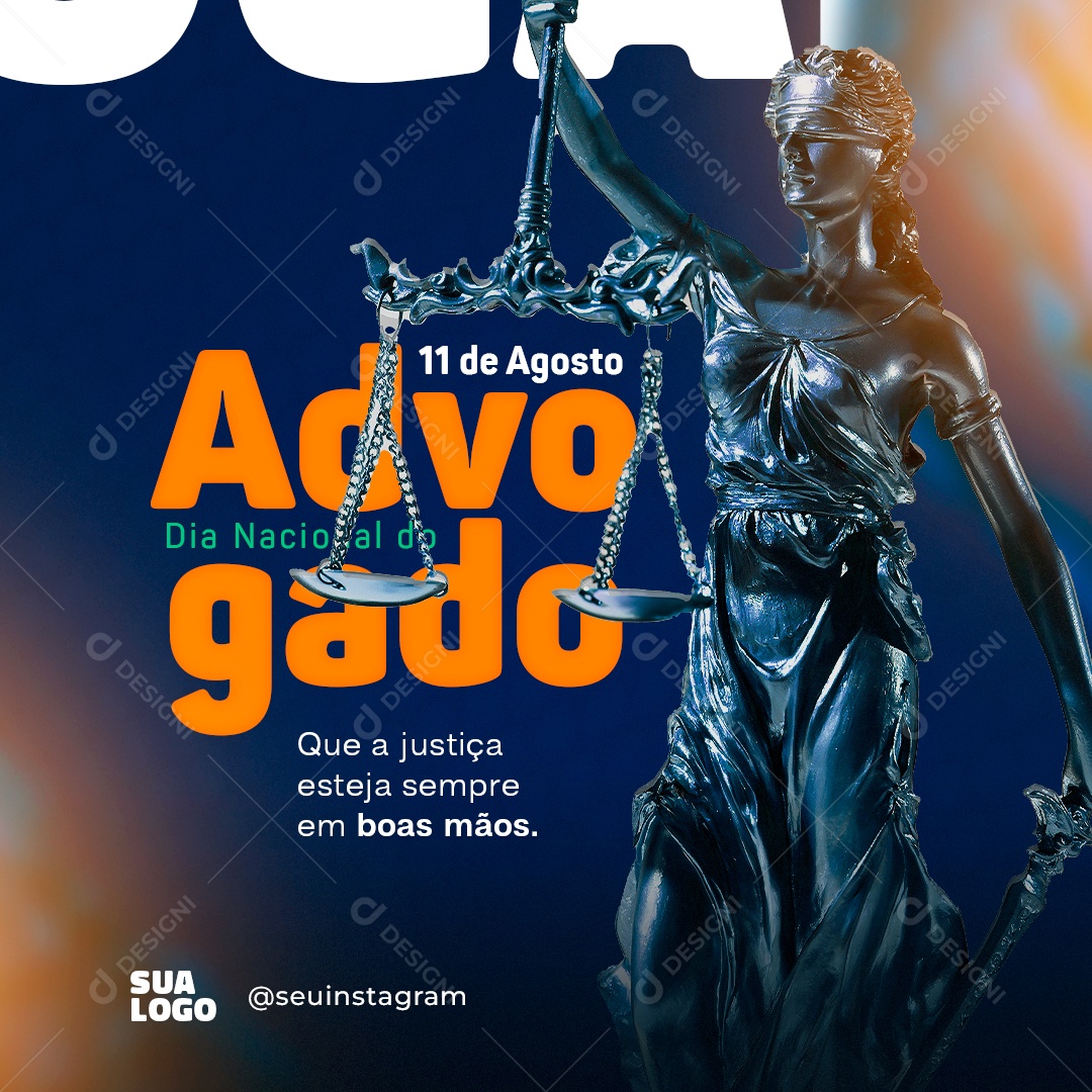 Advogado Social Media PSD Editável