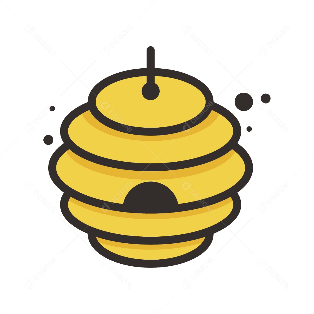 Colmeia de Abelha Ilustração Vetor EPS