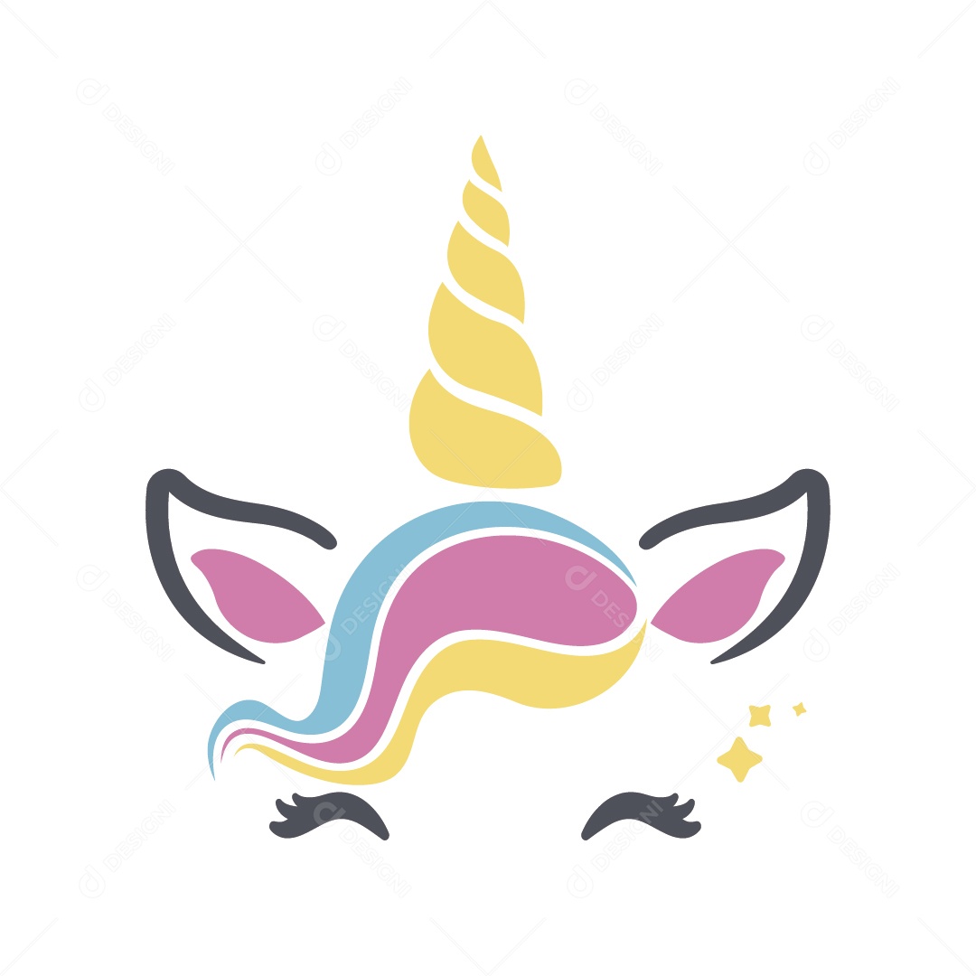 Unicórnio Ilustração Vetor EPS