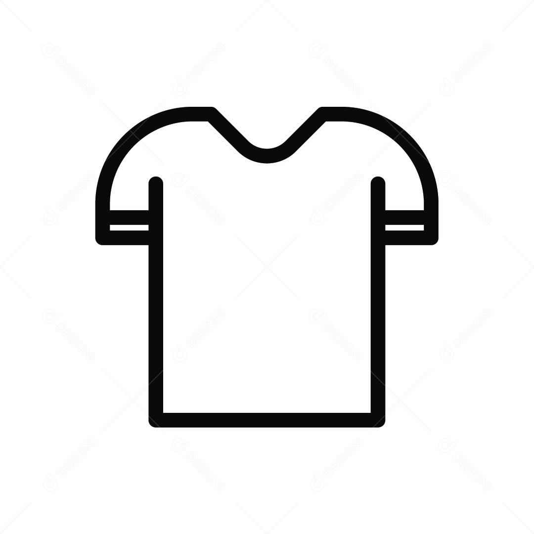 Ilustração de Camisa Masculina Vetor EPS