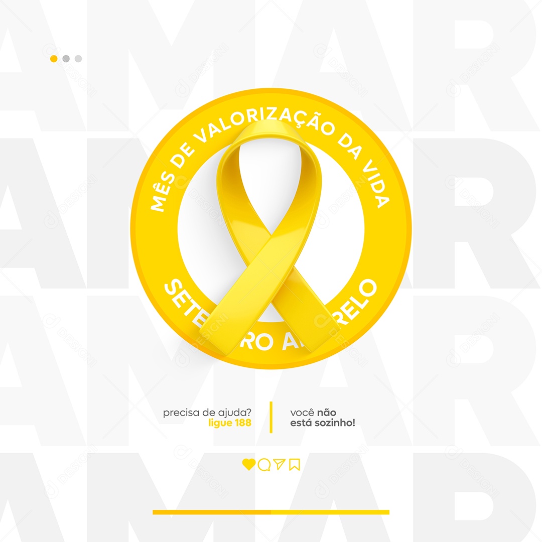 Social Media Feed Mês De Valorização Da Vida PSD Editável