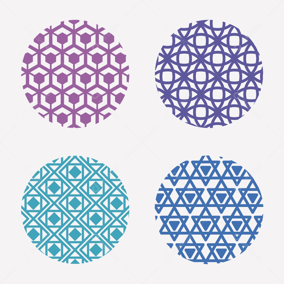 Círculo de Linhas Ilustração Vetor EPS