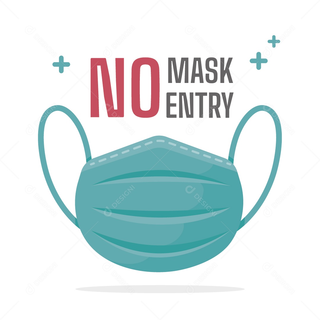 Ilustração de Máscara Contra Corona Vírus Vetor EPS