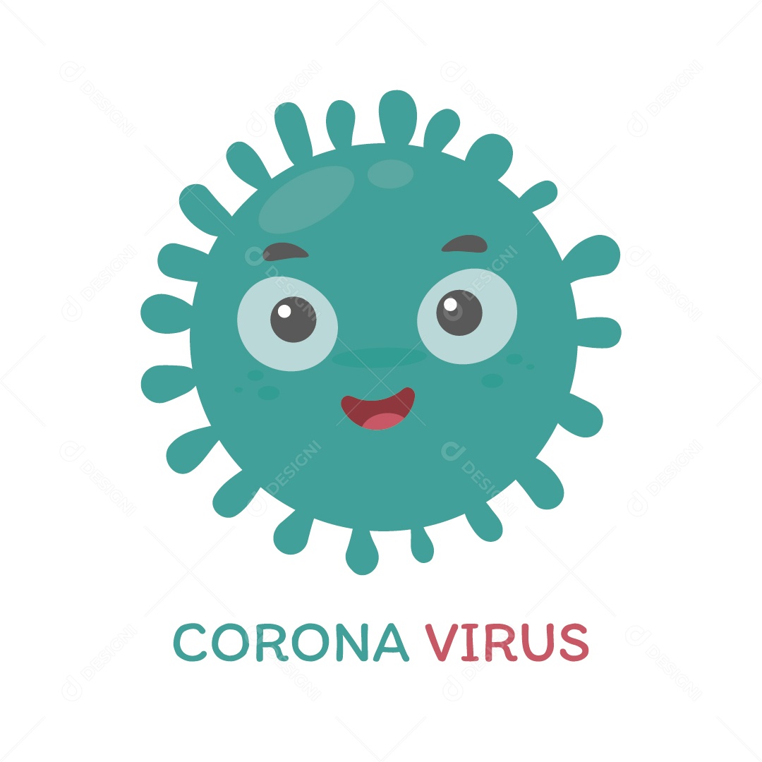 Ilustração de Ícones do Corona Vírus Vetor EPS