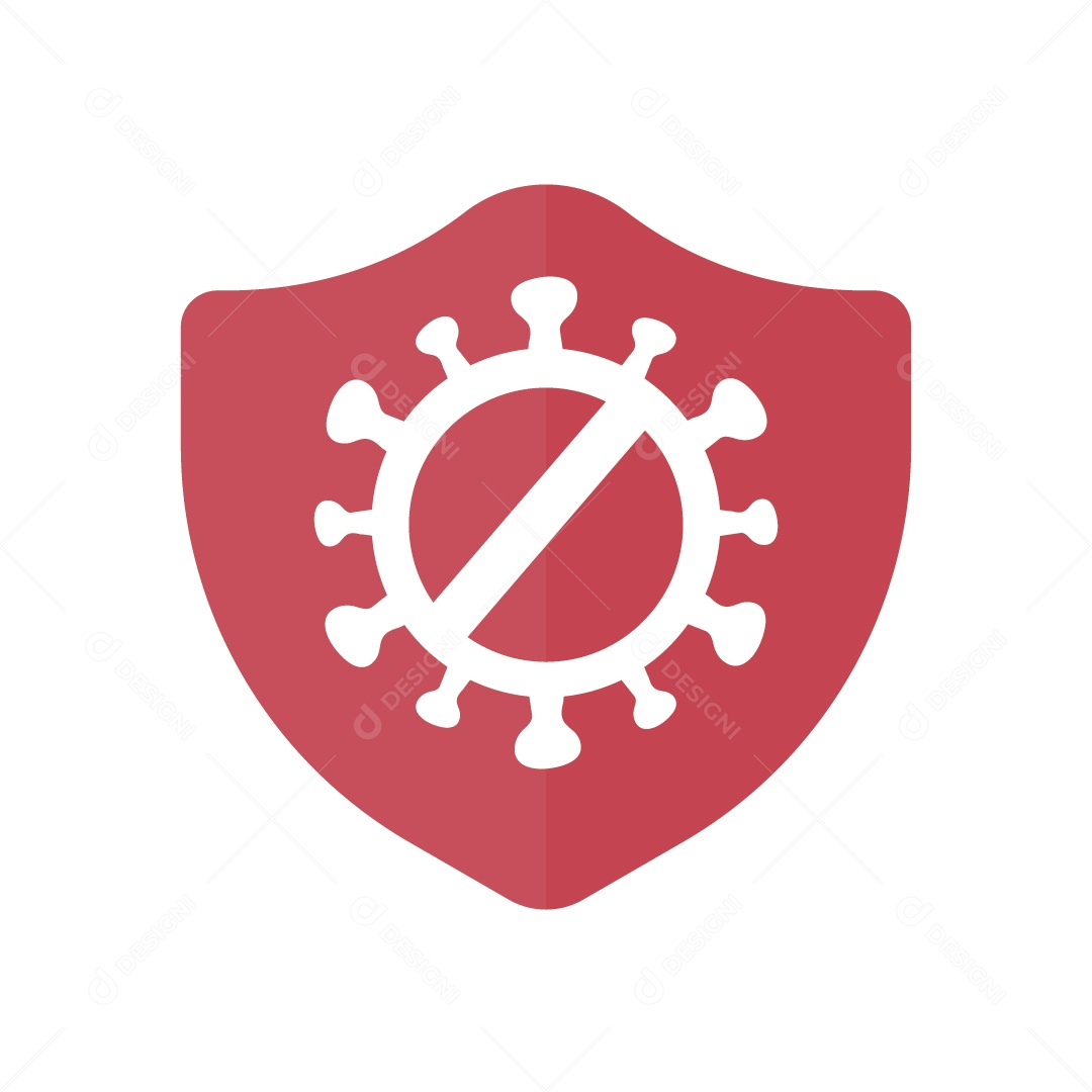 Ilustração de Ícone de Proteção Contra Covid-19 Vetor EPS