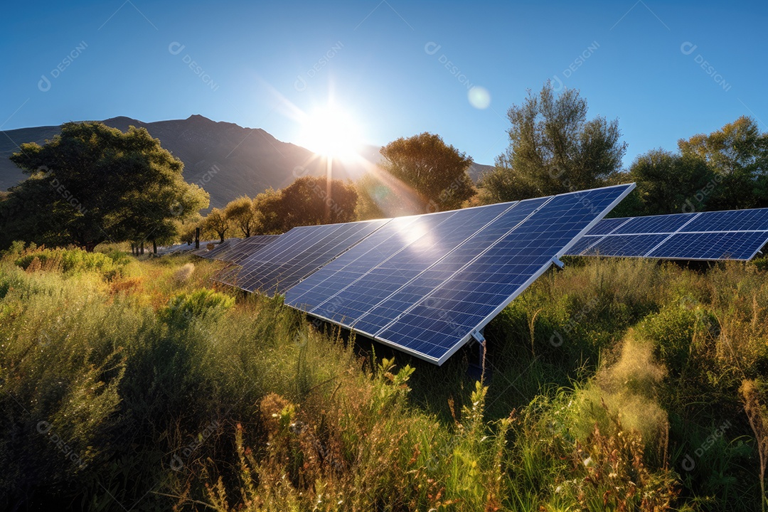 Uma exuberante paisagem solar se desenrola diante de seus olhos