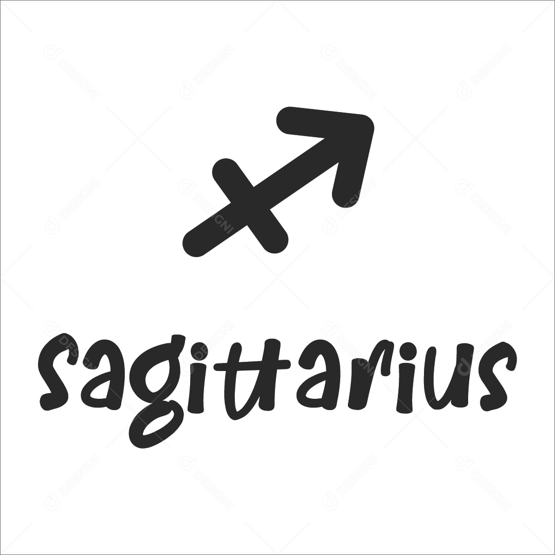 Sagitário Signo Do Zodíaco Ilustração Vetor EPS
