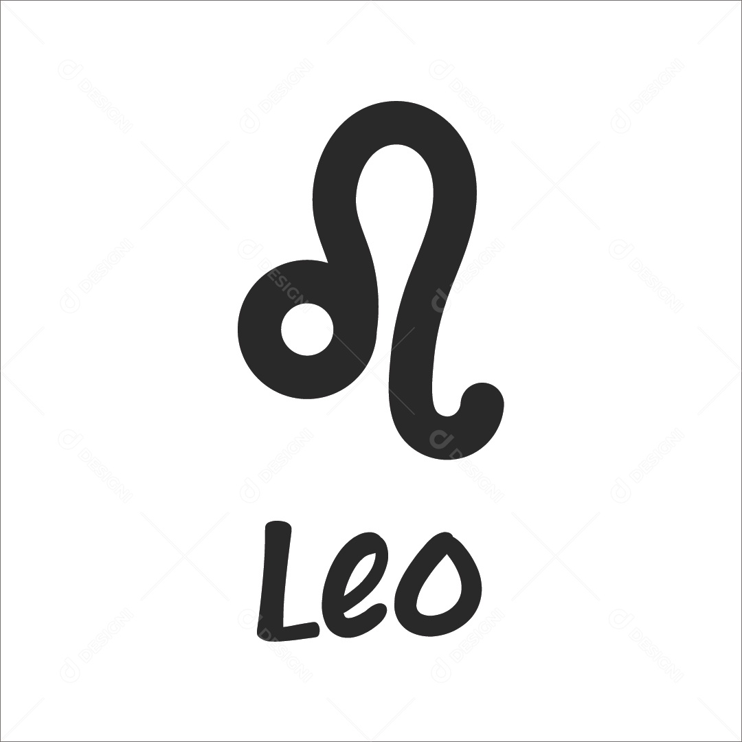 Leão Signo Do Zodíaco Ilustração Vetor EPS
