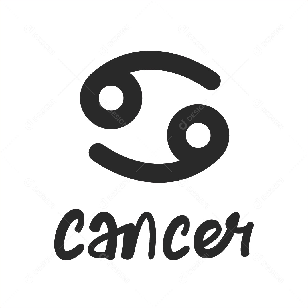 Câncer Signo Do Zodíaco Ilustração Vetor EPS