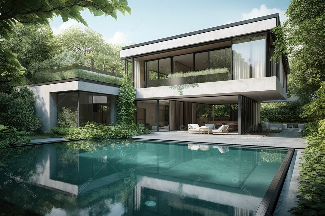 Retrato realista de lindo cômodo de uma casa