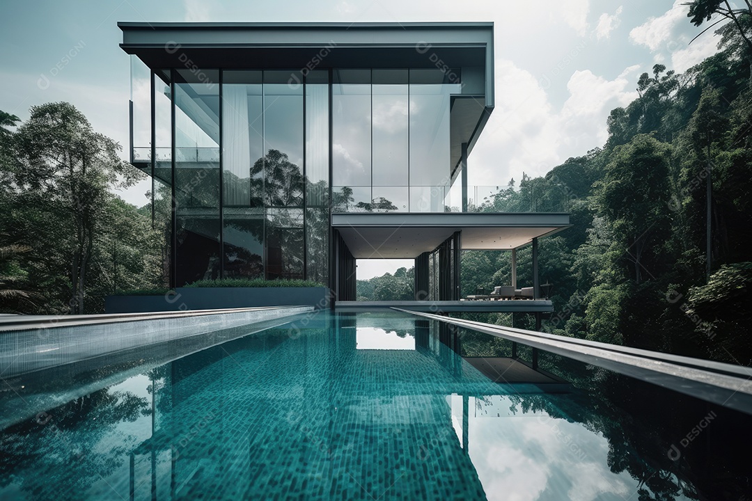 Retrato realista de lindo cômodo de uma casa