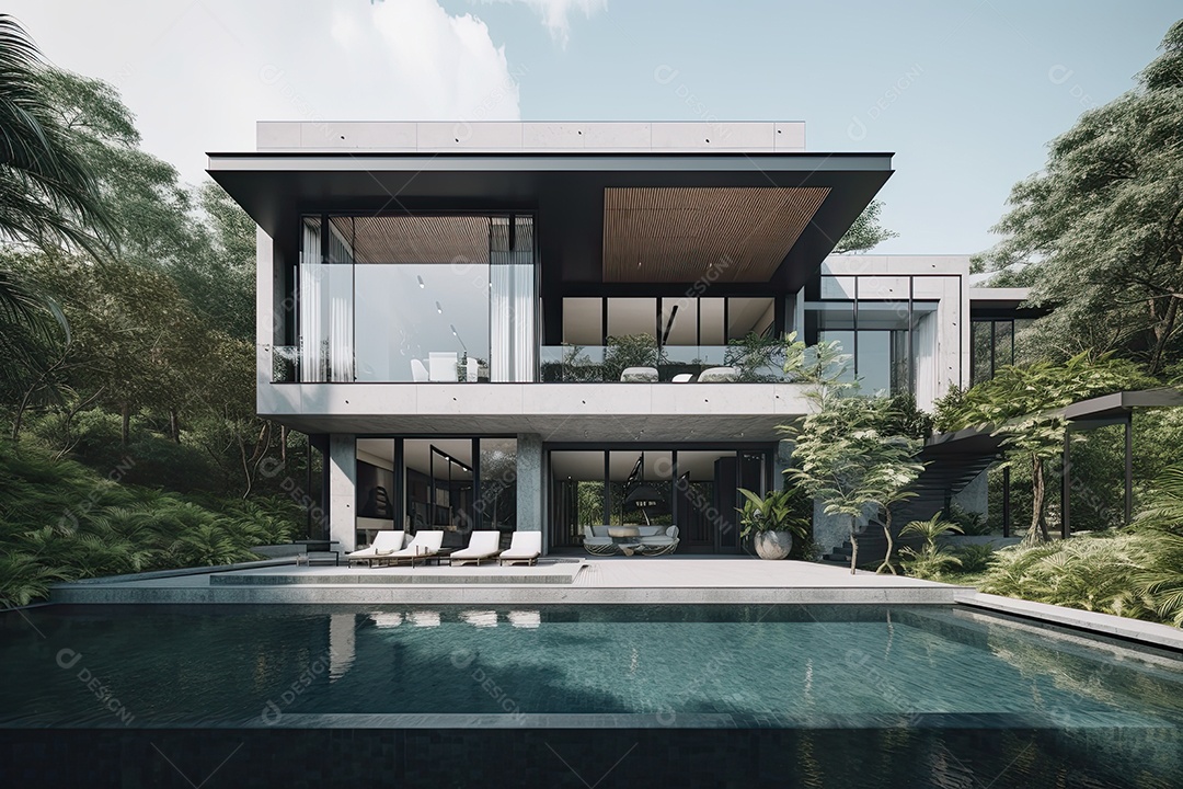 Retrato realista de lindo cômodo de uma casa