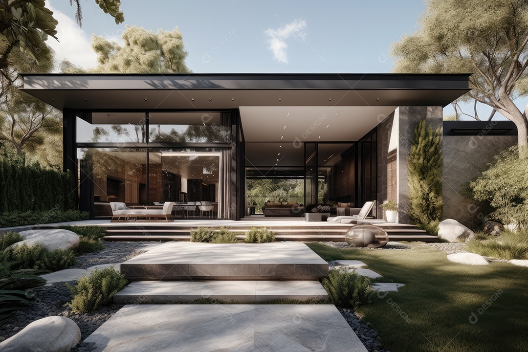 Retrato realista de lindo cômodo de uma casa