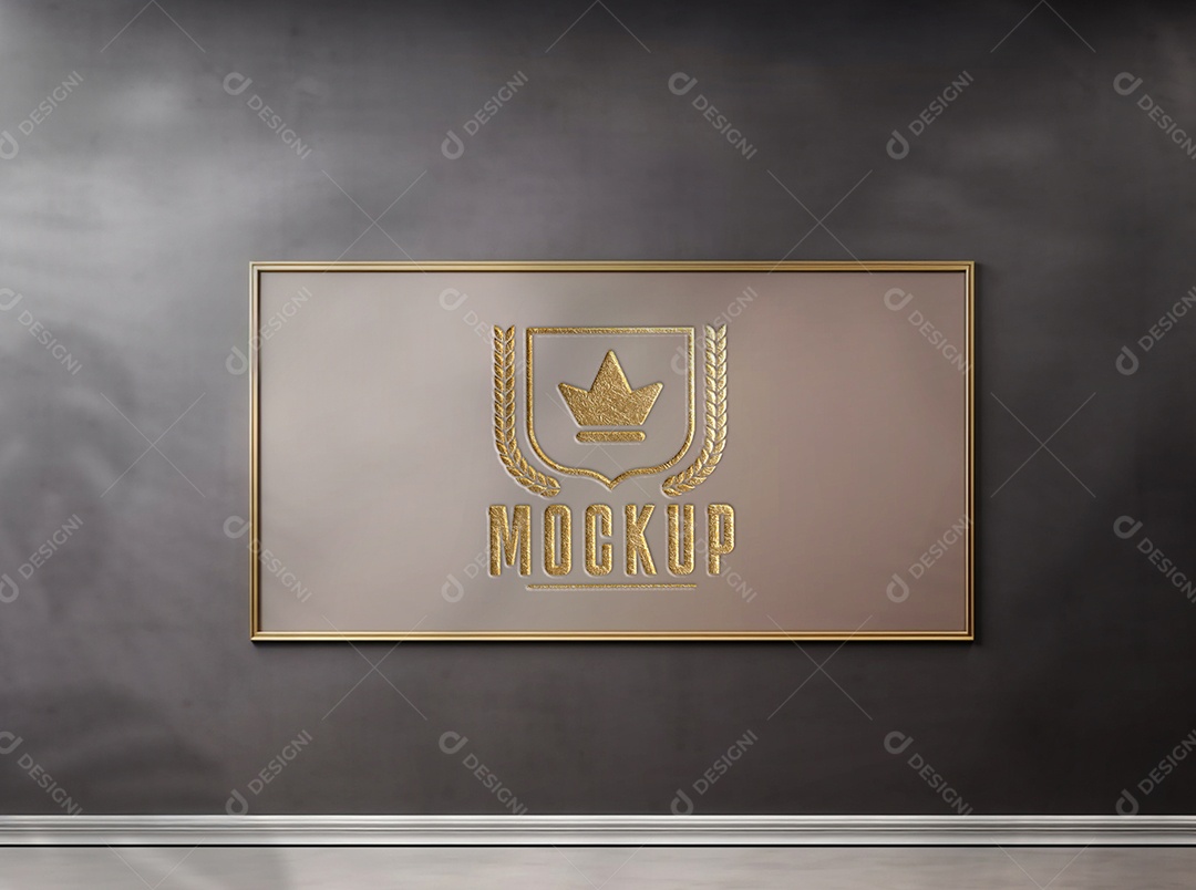 Modelo de Logo Mockup PSD Editável